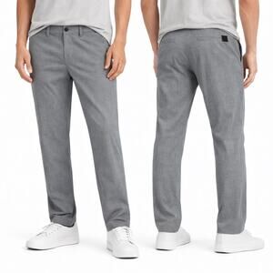 Vuori Men’s Performance Pants Gray Stretch Casual Golf Travel V431 Size 38